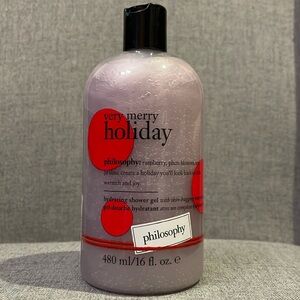 NEW Philosophy Very Merry Holiday shampoo, shower gel & bubble bath 16 oz